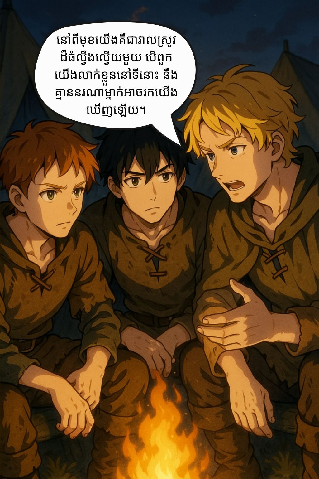អារក្ស និងទាហានបីនាក់: oneshot